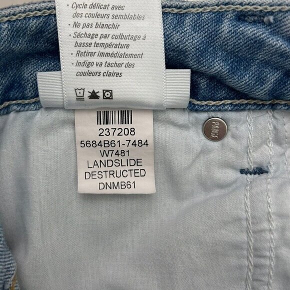 Paige Sarah Slim Jeans Womens Size 27 High Rise Ankle Light Wash Destructed - Picture 12 of 12